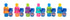 Fubbles No-Spill Bubble Tumbler Minis Assortment in PDQ